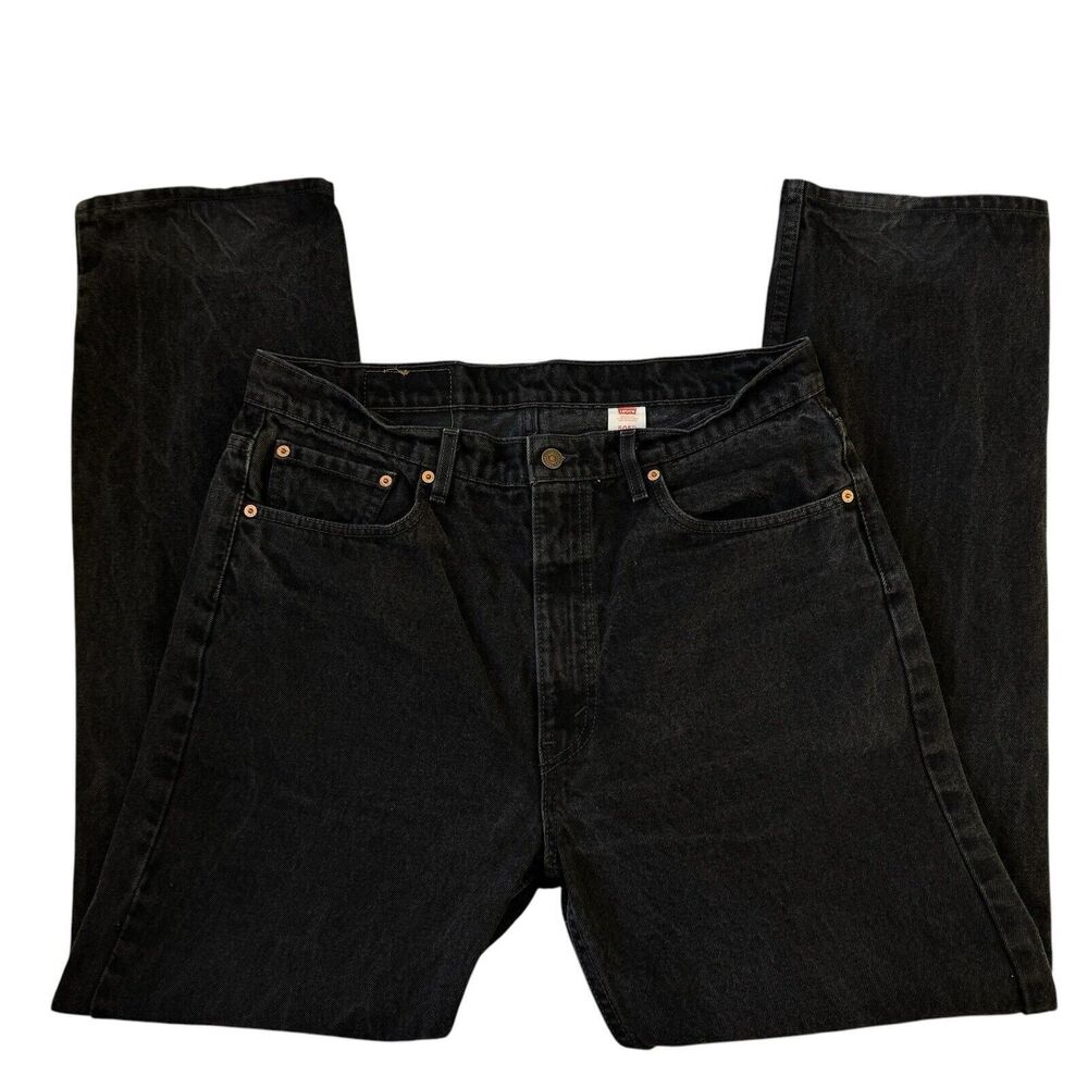 Vintage 90s Levi’s Jeans 505 Made In USA Black Men’s Tag Size 38 x 32 Retro - Picture 5 of 16